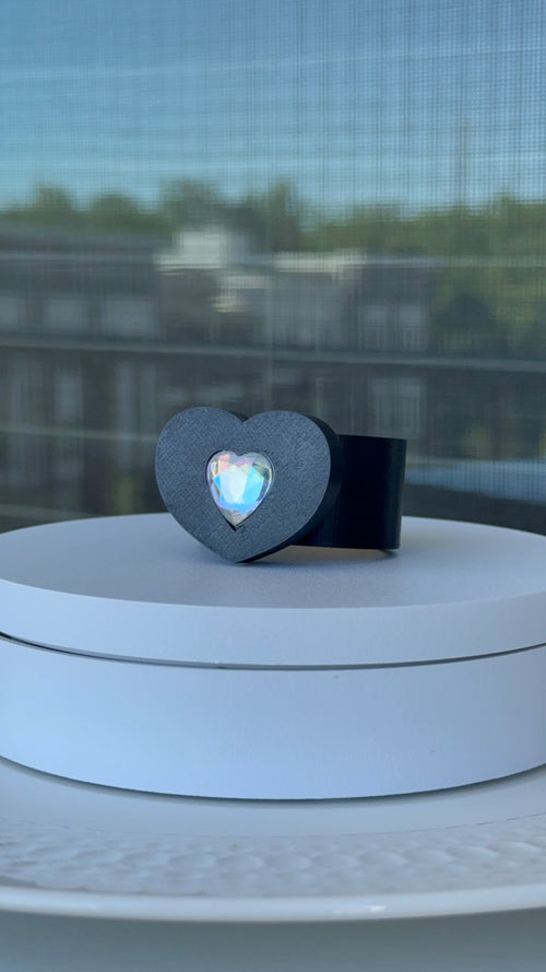 Shine Heart Napkin Ring - Interchangeable Top
