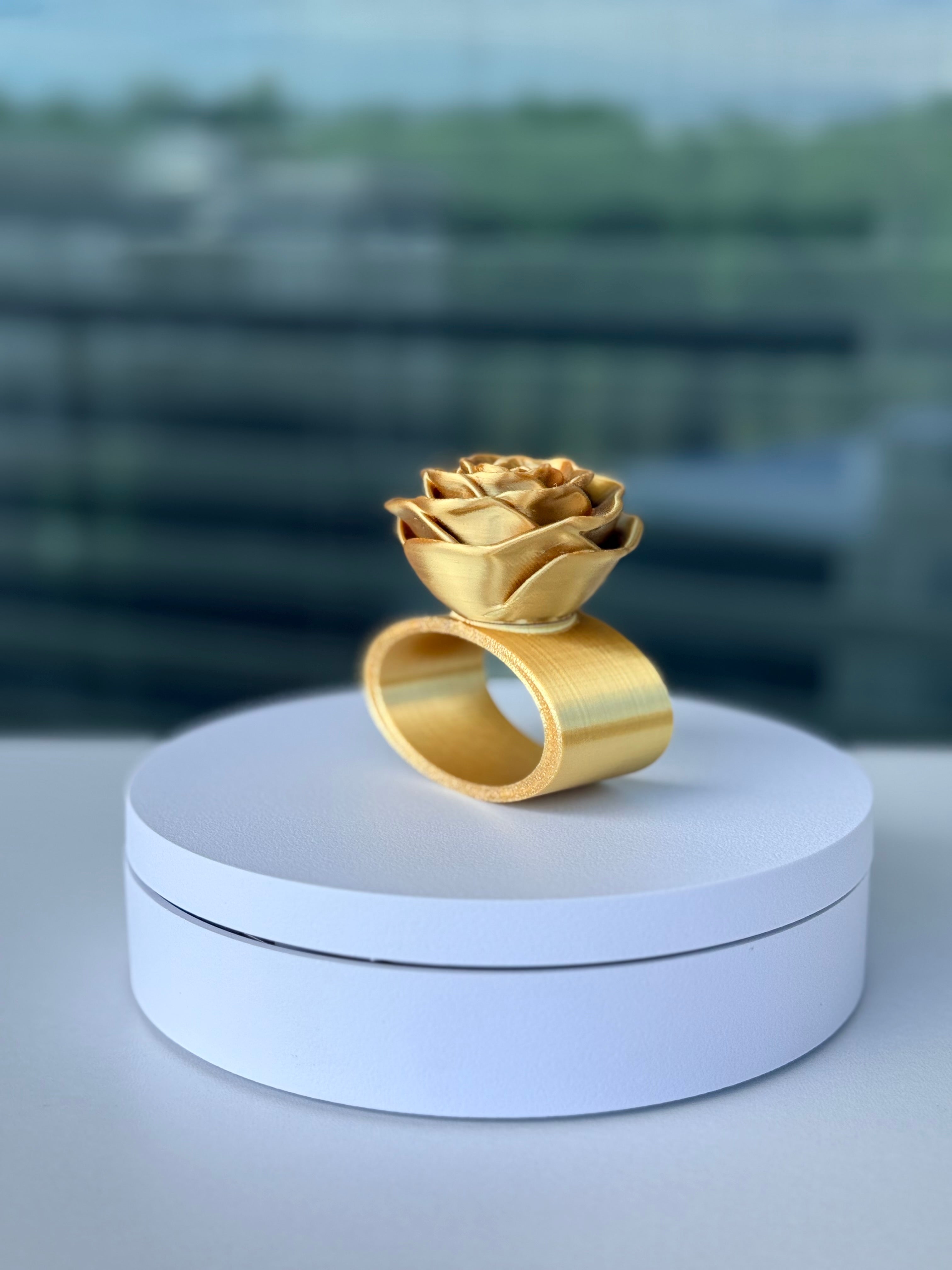 Rose Napkin Ring - Interchangeable Top