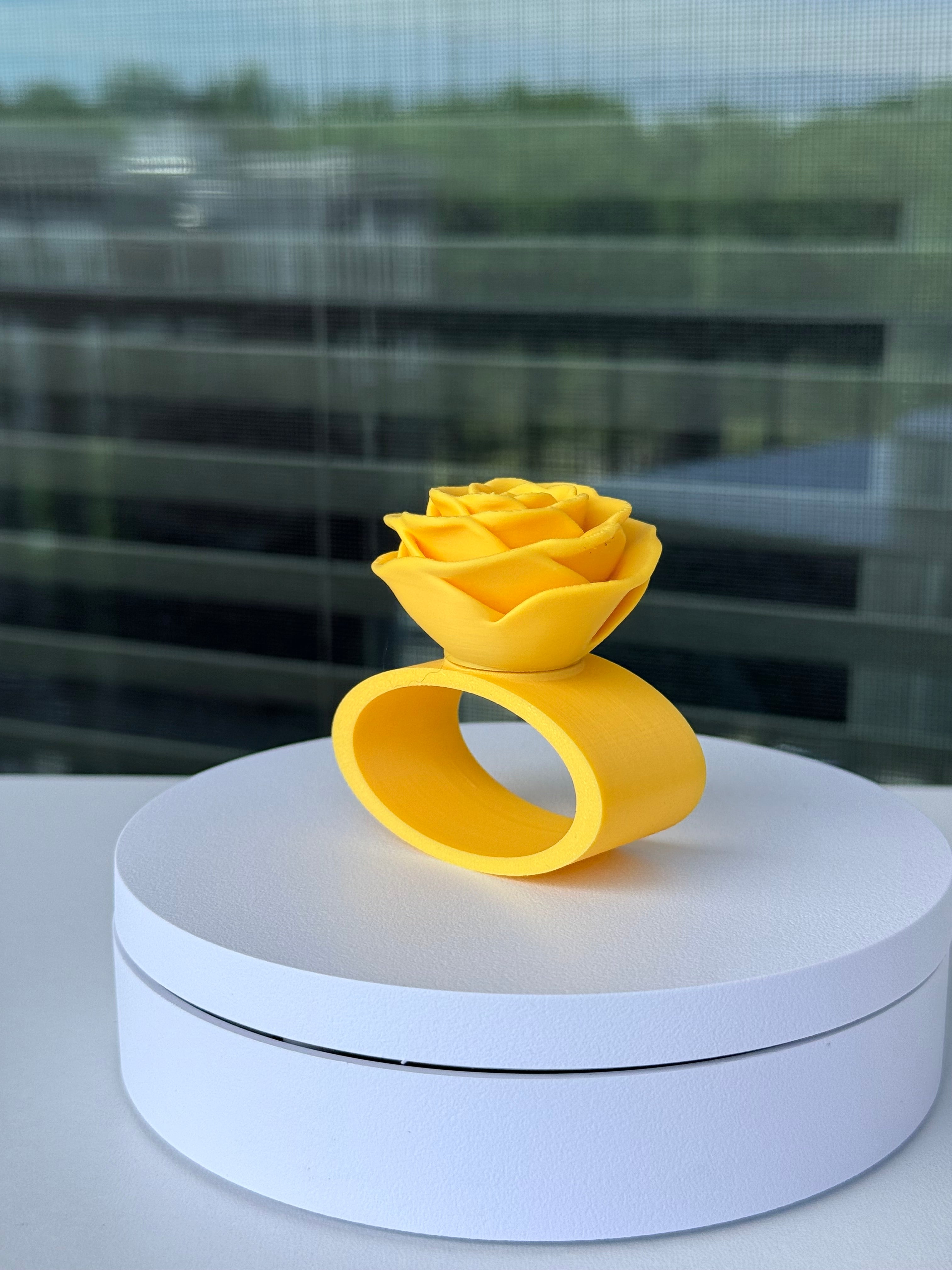 Rose Napkin Ring - Interchangeable Top