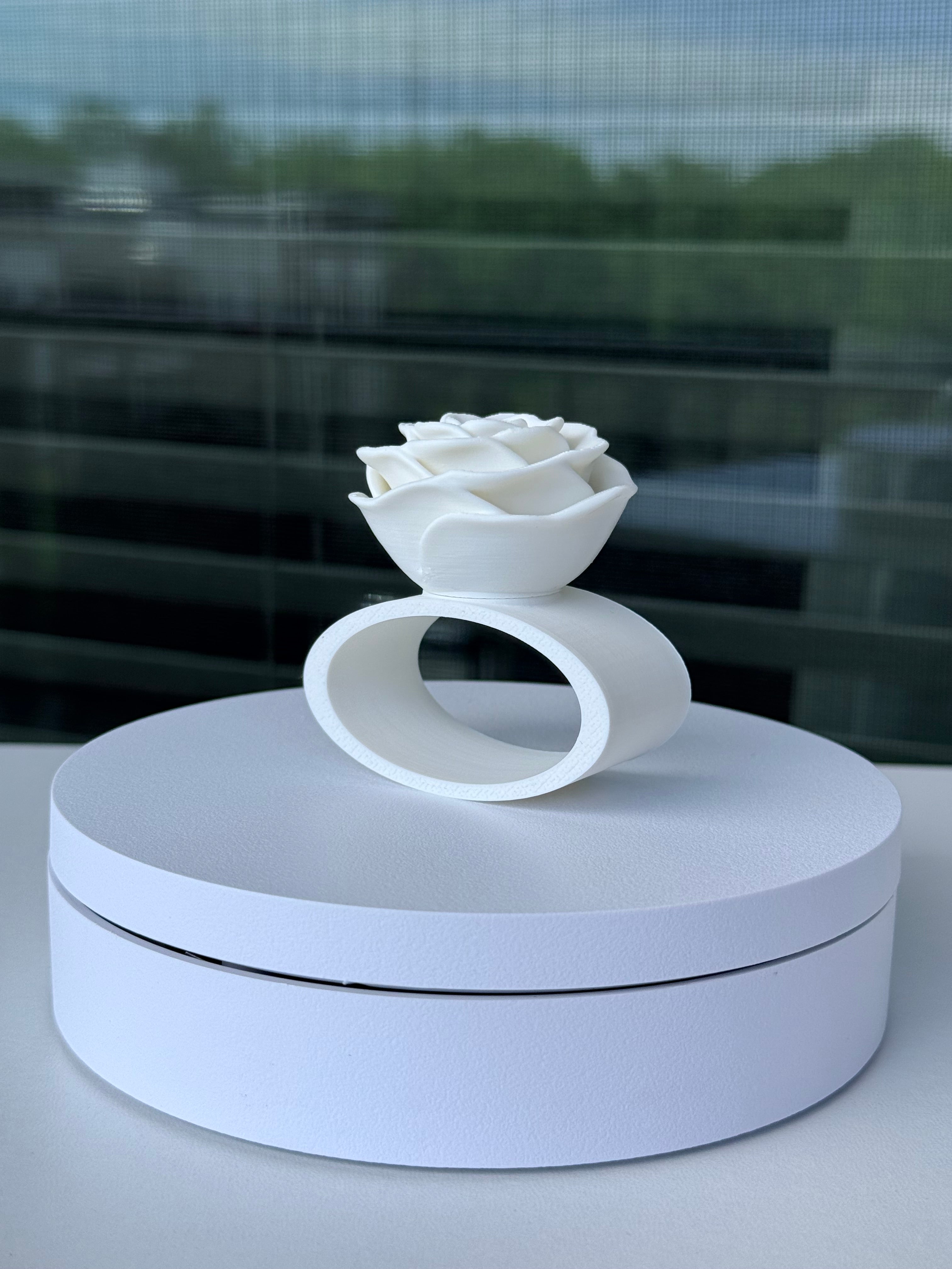 Rose Napkin Ring - Interchangeable Top