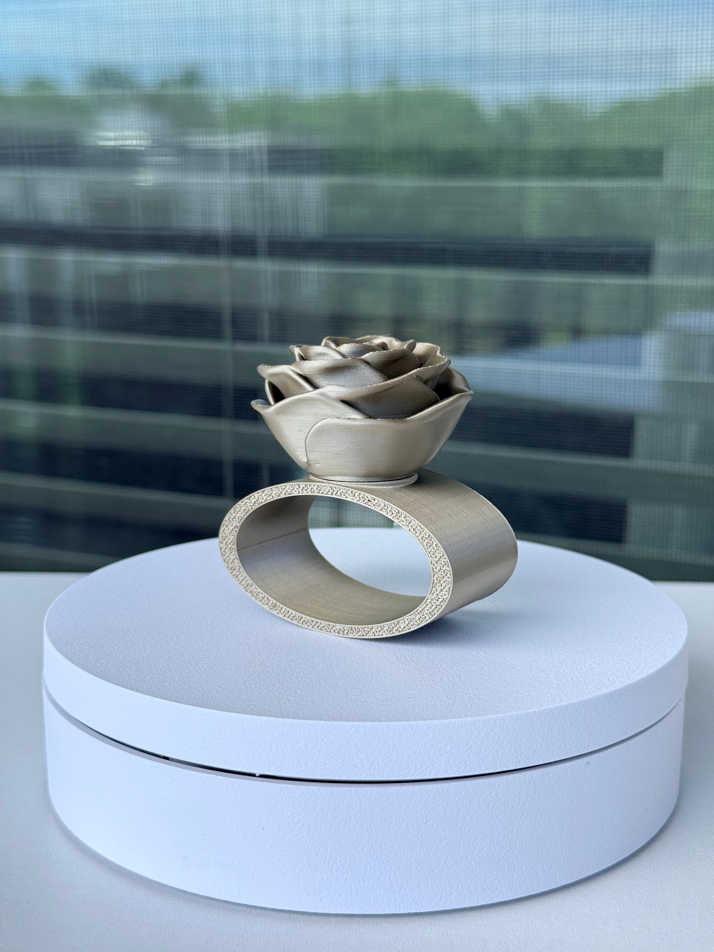 Rose Napkin Ring - Interchangeable Top