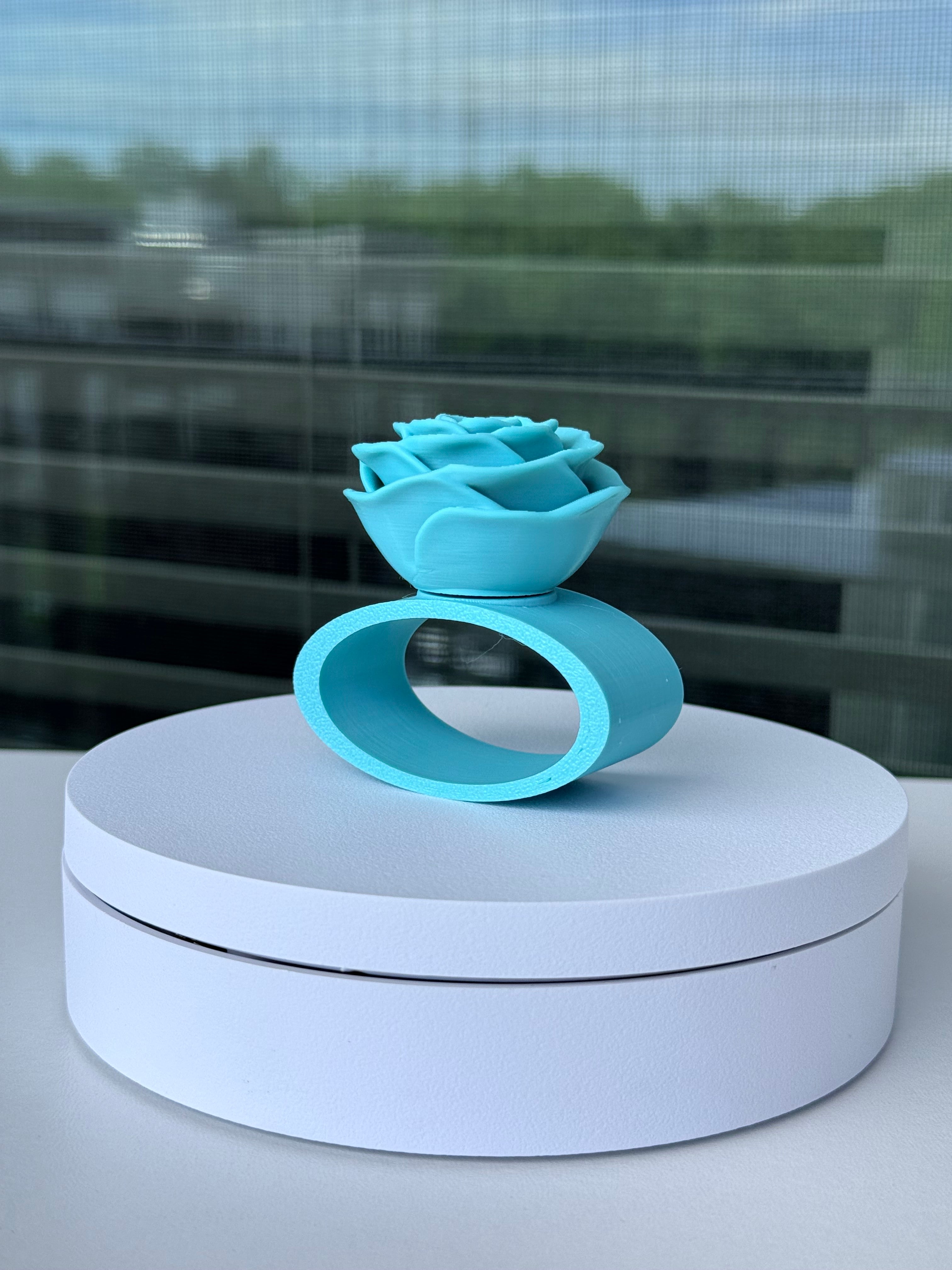 Rose Napkin Ring - Interchangeable Top