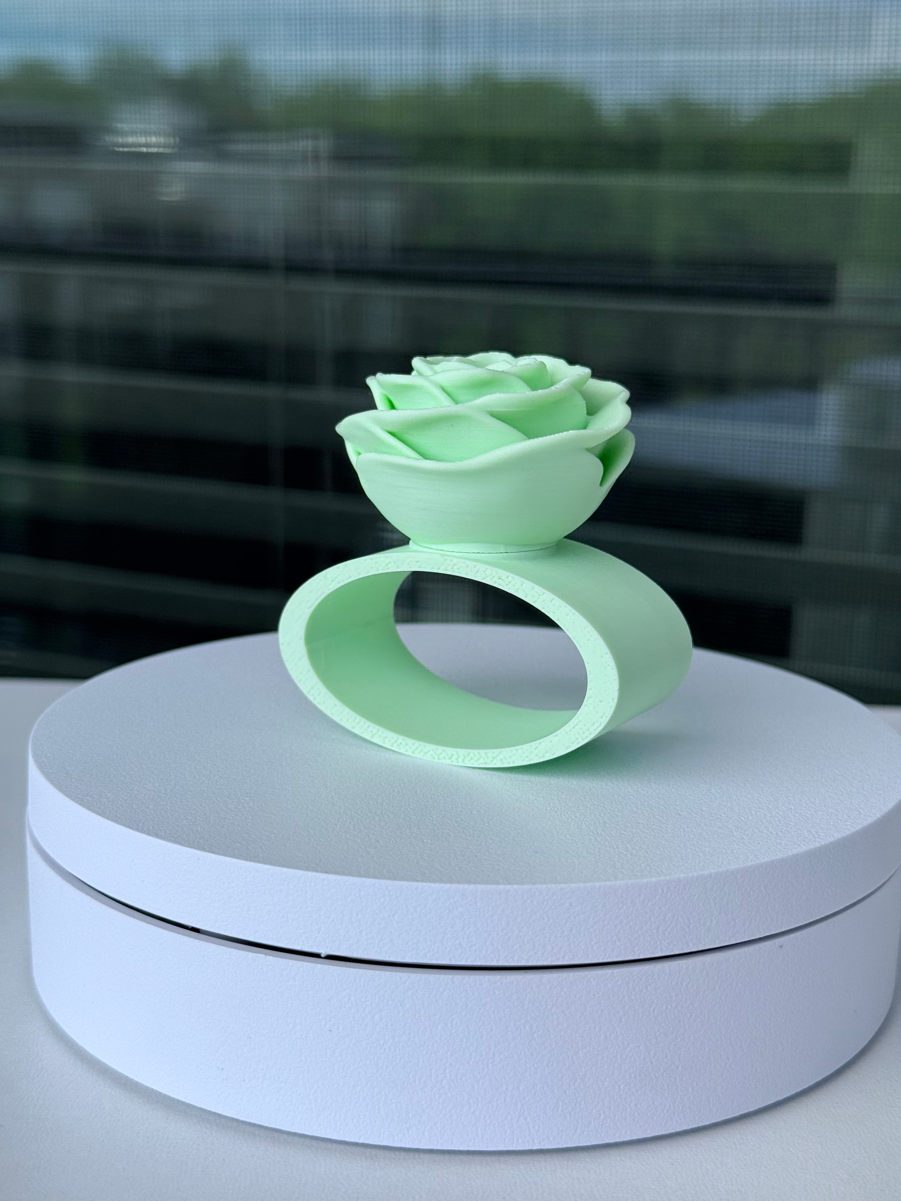 Rose Napkin Ring - Interchangeable Top