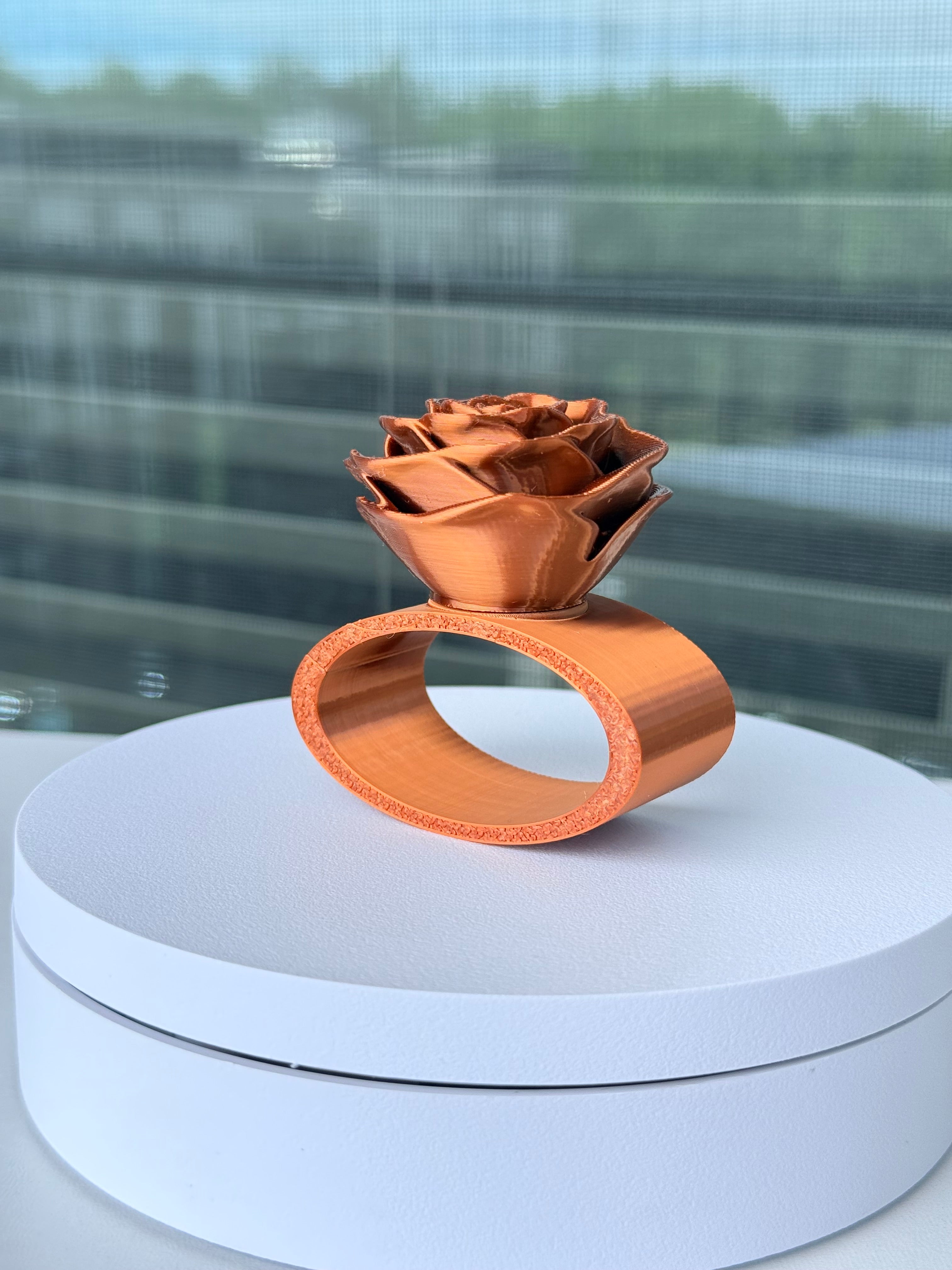 Rose Napkin Ring - Interchangeable Top