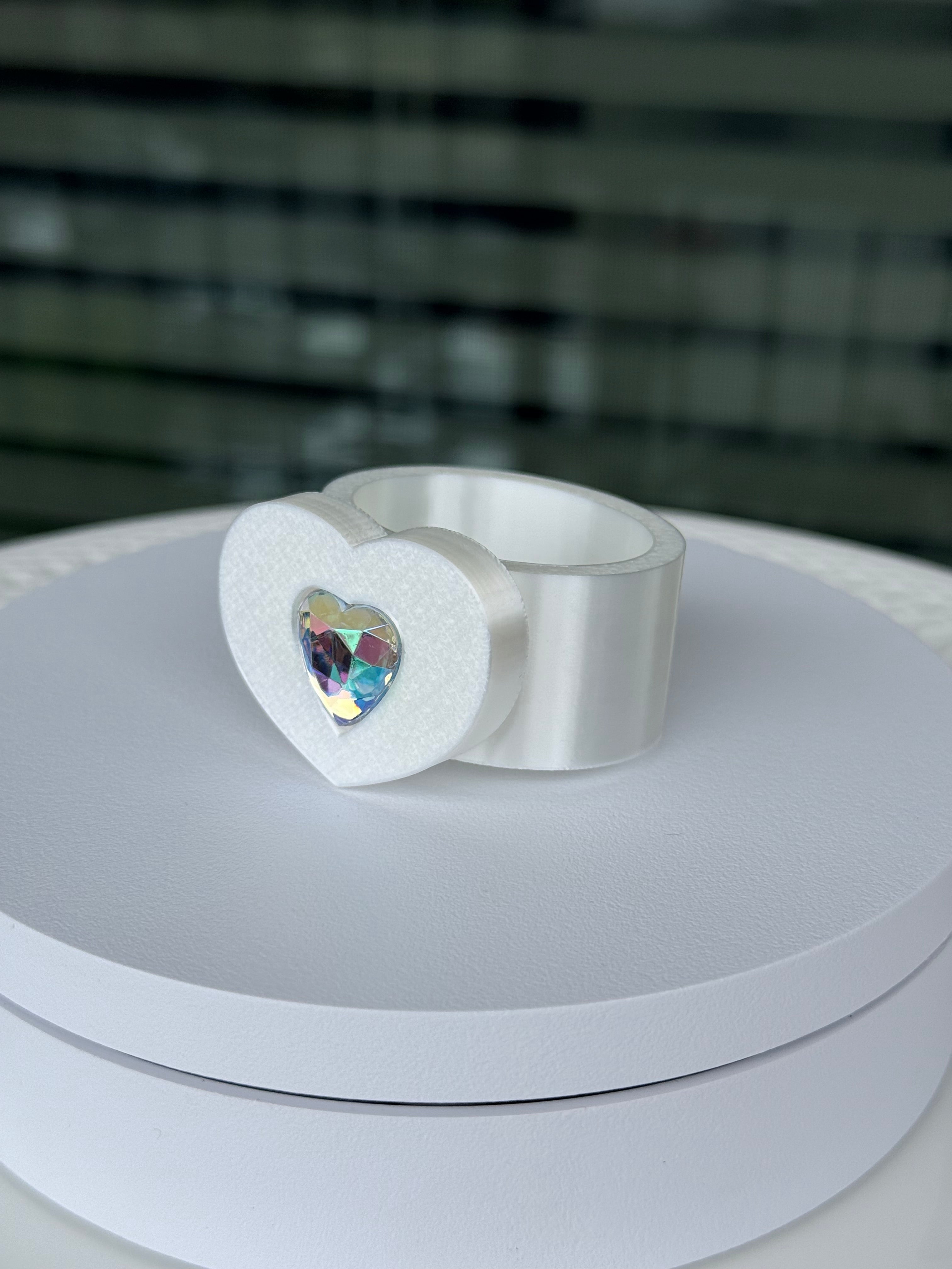 Shine Heart Napkin Ring - Interchangeable Top