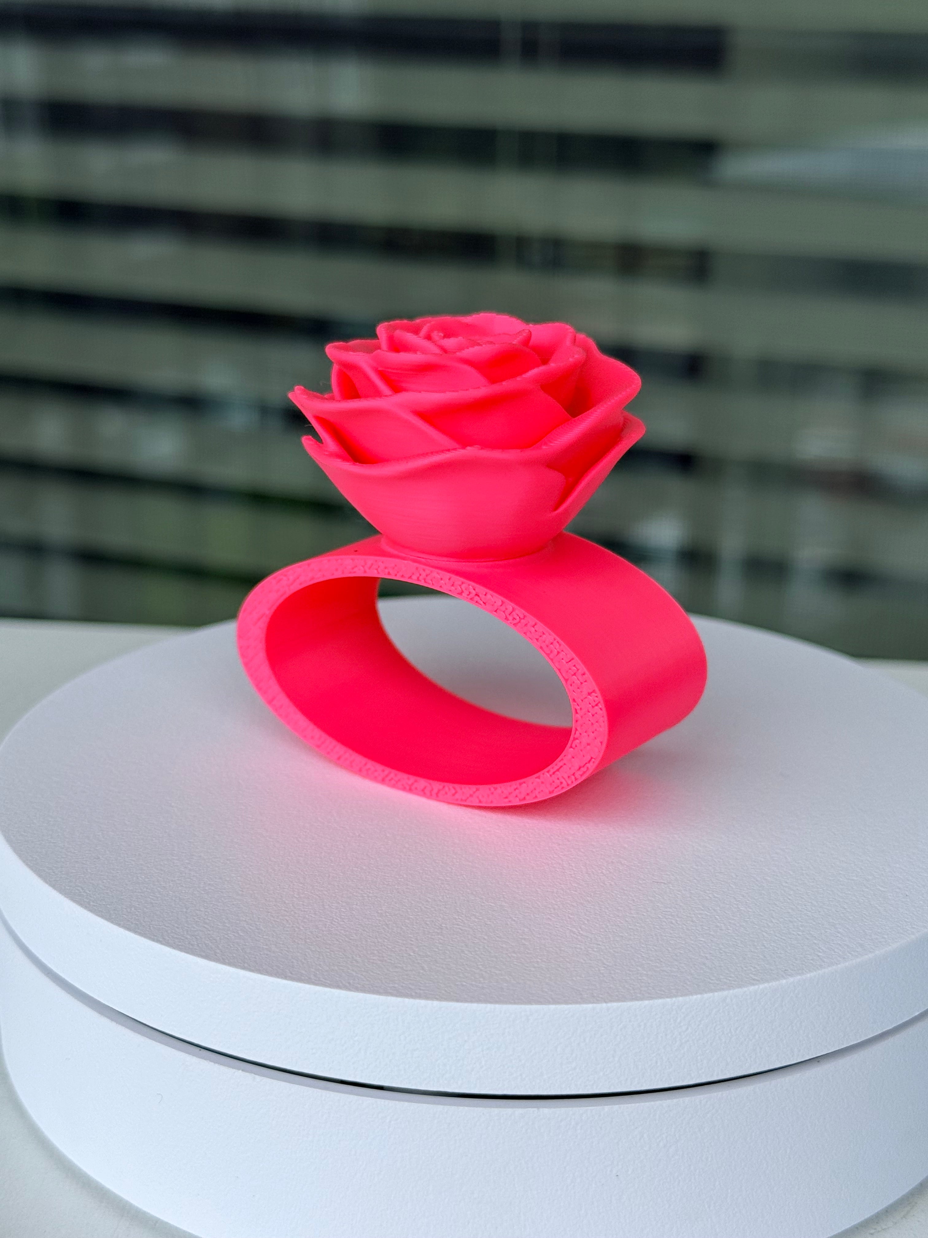 Rose Napkin Ring - Interchangeable Top