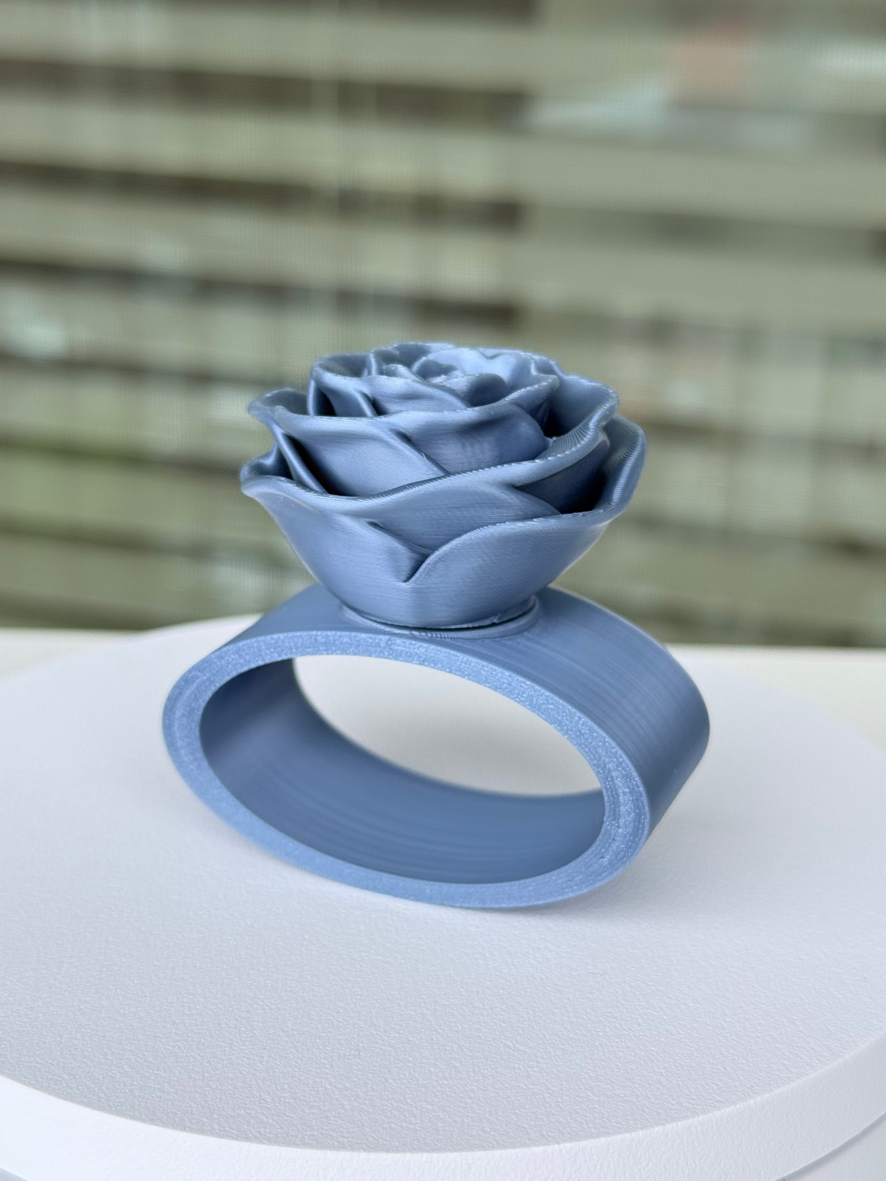 Rose Napkin Ring - Interchangeable Top