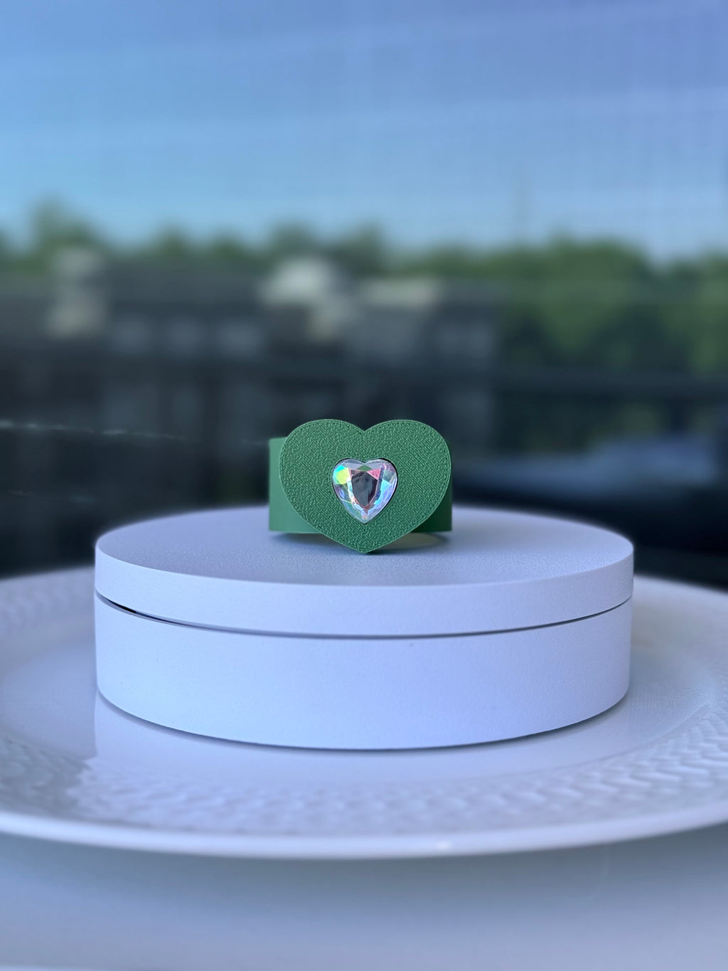 Shine Heart Napkin Ring - Interchangeable Top