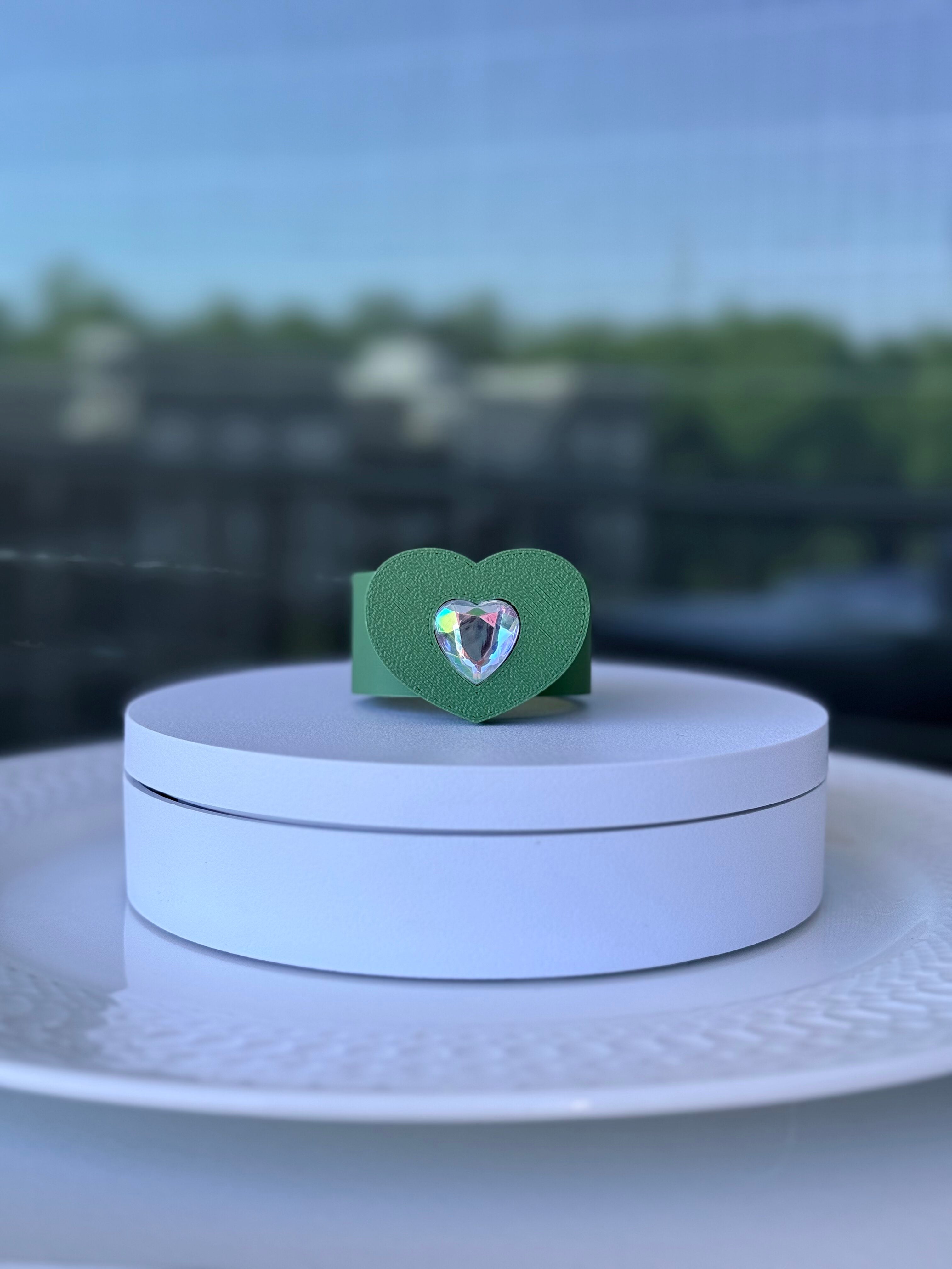 Shine Heart Napkin Ring - Interchangeable Top