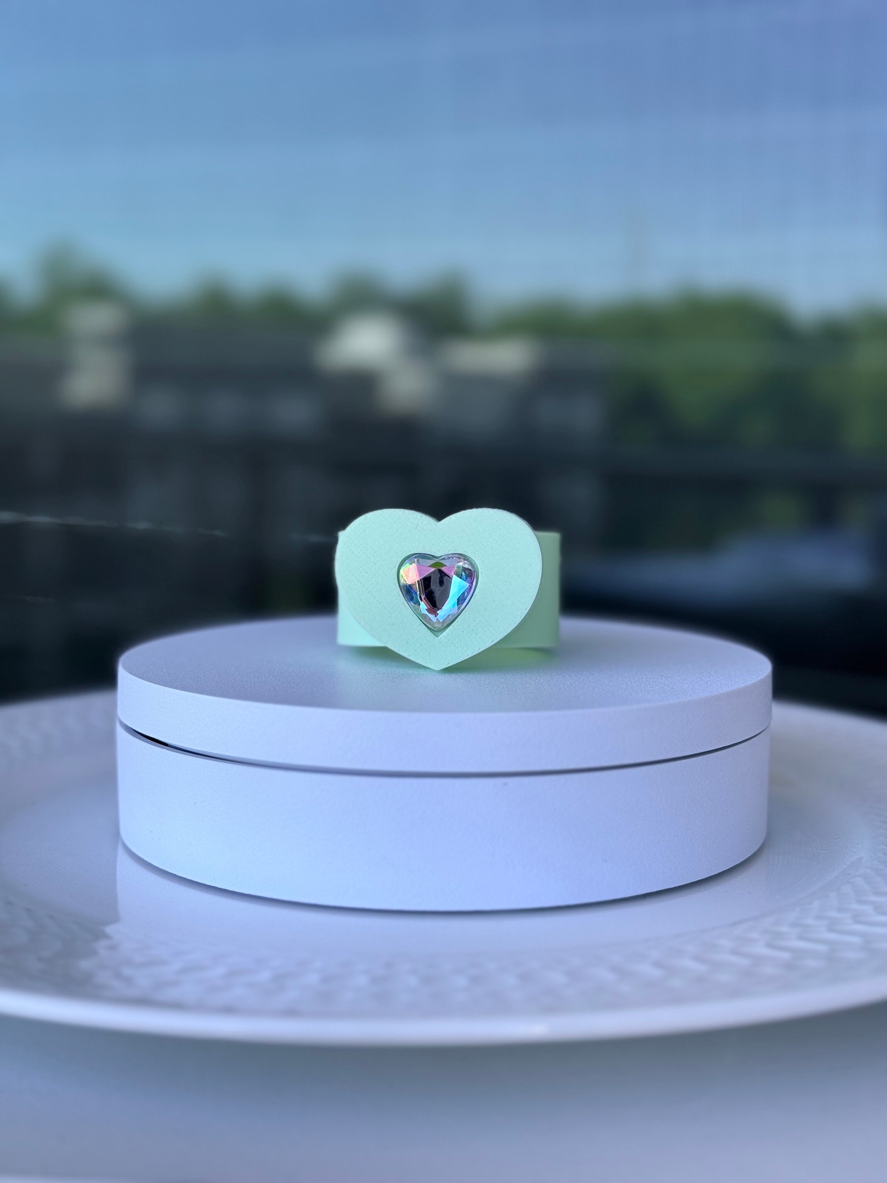 Shine Heart Napkin Ring - Interchangeable Top