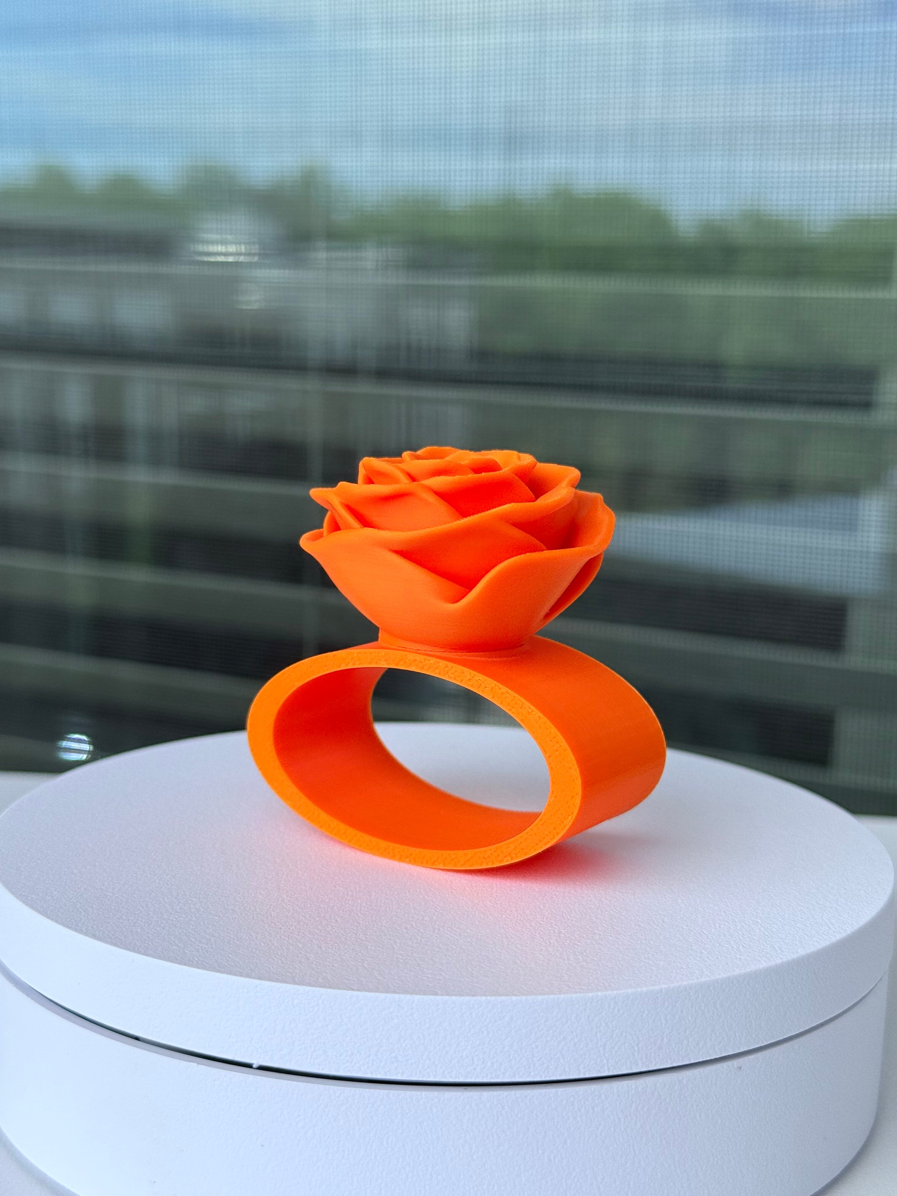 Rose Napkin Ring - Interchangeable Top