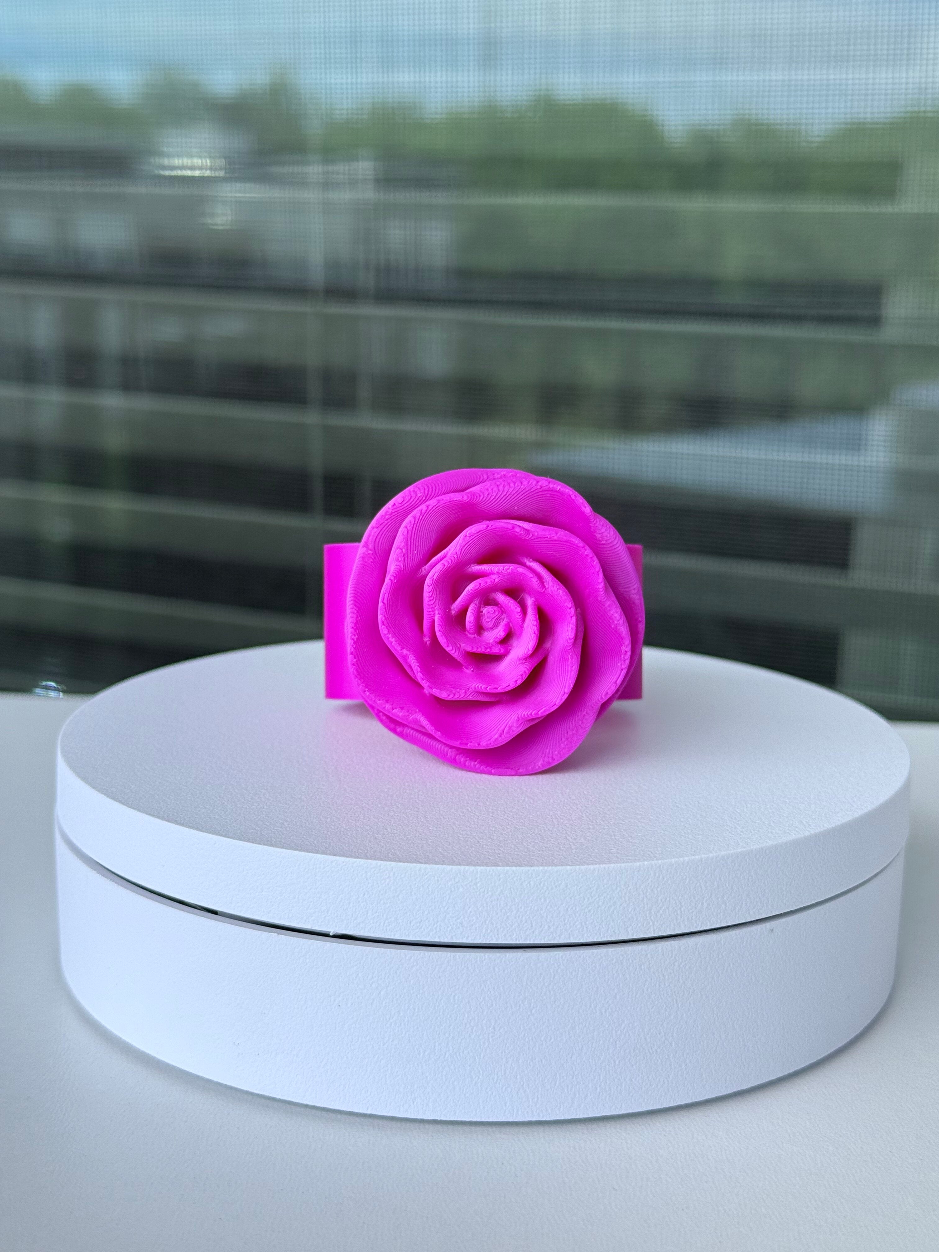 Rose Napkin Ring - Interchangeable Top