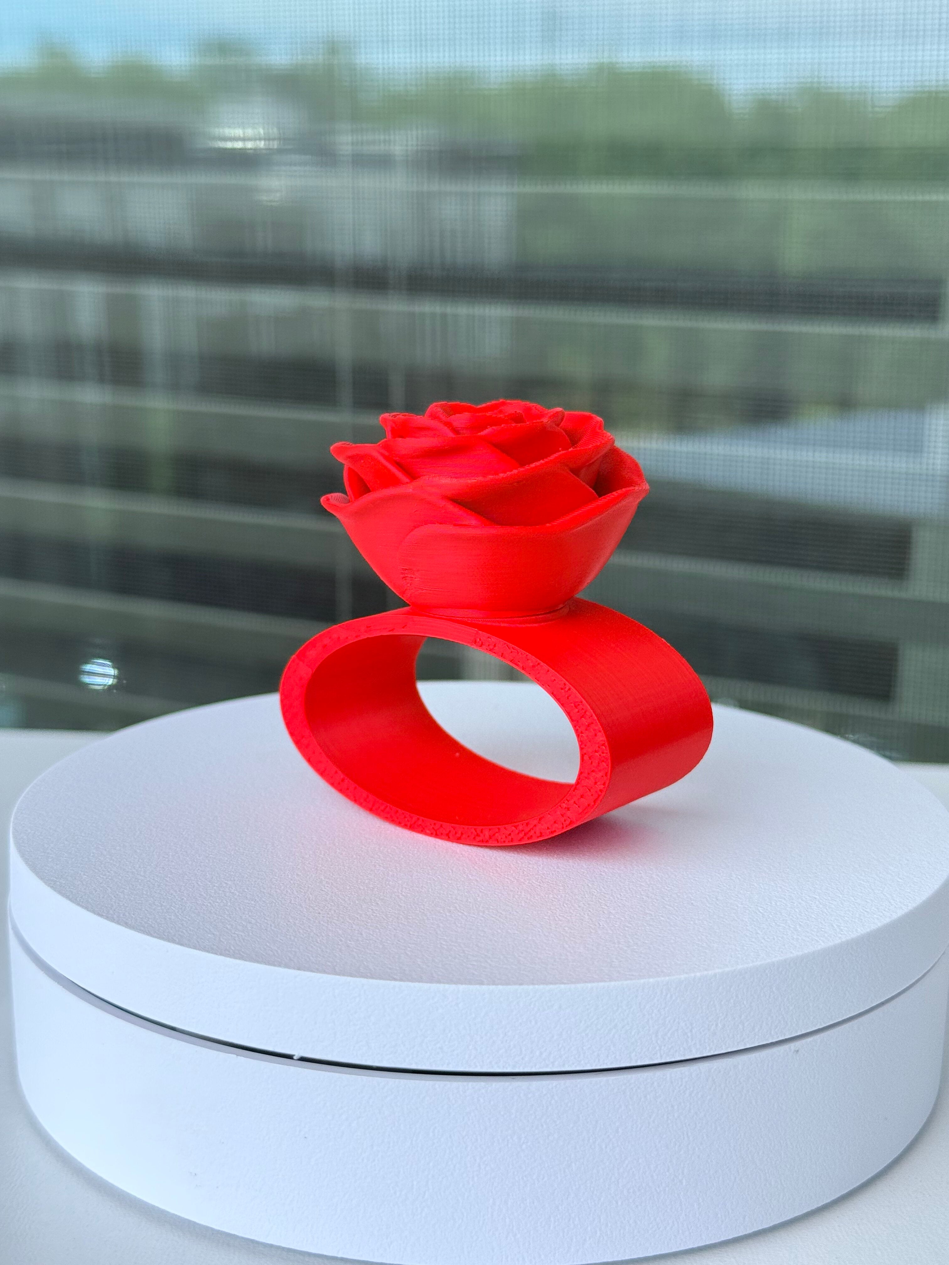 Rose Napkin Ring - Interchangeable Top