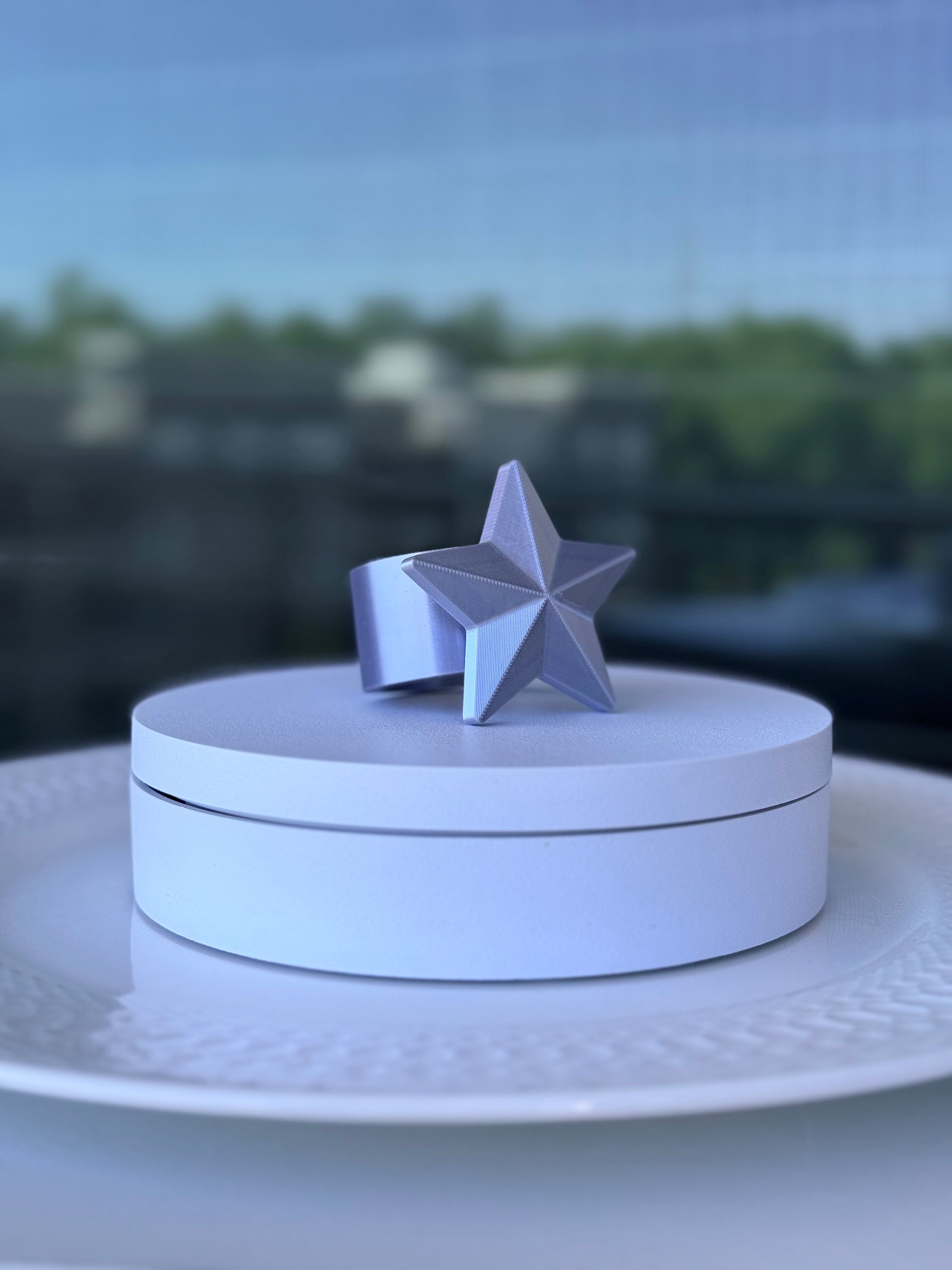 Star Napkin Ring - Interchangeable Top