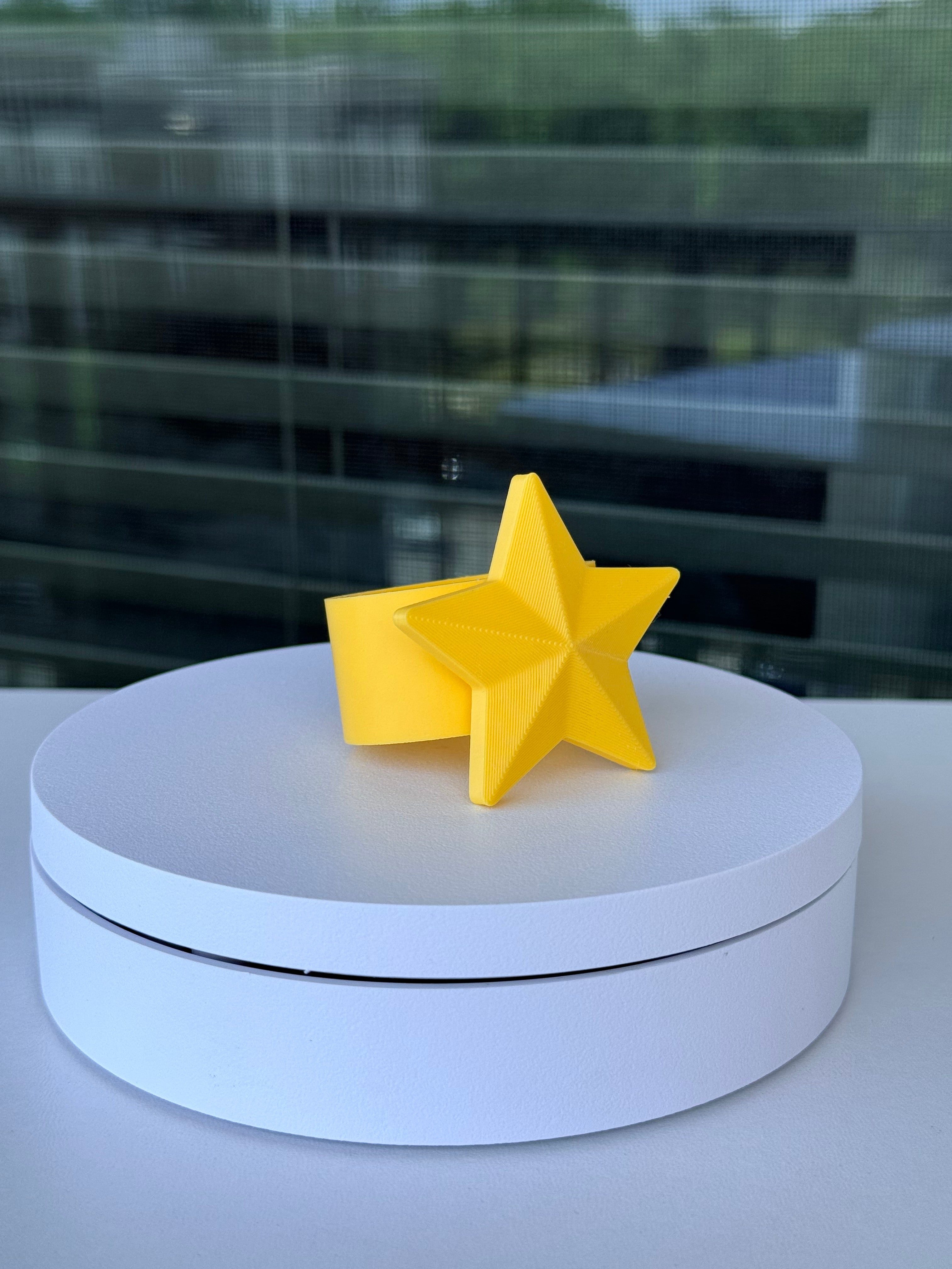 Star Napkin Ring - Interchangeable Top